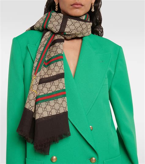 green gucci scarf|gucci bandana scarf.